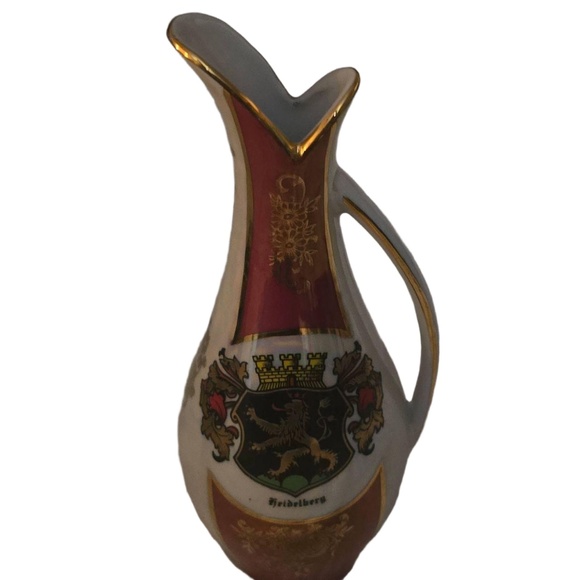 Other - Heidelberg Germany Souvenir Mini Pitcher Coat Of Arm Vintage Ceramic GVD Bavaria